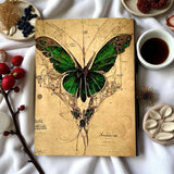 Leather Luna Moth Journal - 5x7 inches - 200 pages