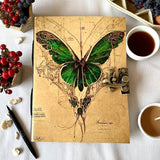 Leather Luna Moth Journal - 5x7 inches - 200 pages