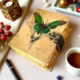Leather Luna Moth Journal - 5x7 inches - 200 pages