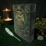 Owl Leather Journal - 5x7 inches - 200 pages