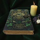 Owl Leather Journal - 5x7 inches - 200 pages