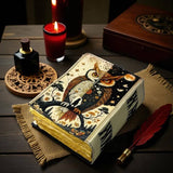 Multicolored Owl Leather Journal - 5x7 inches- 200 pages