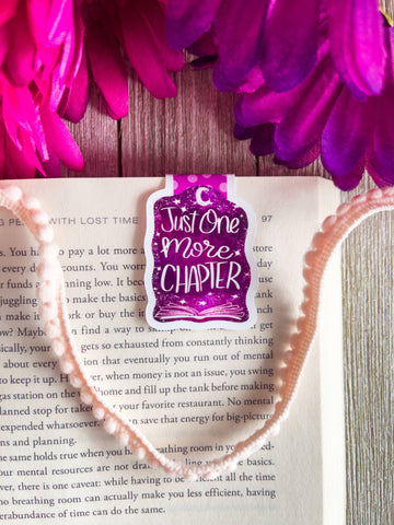 Just One More Chapter - Celestial Magnetic Bookmark